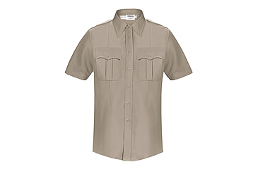 Image of Elbeco DutyMaxx Short Sleeve Poly/Rayon Stretch Shirt - Mens, 18.5 in, Silver Tan, 5582D-18.5