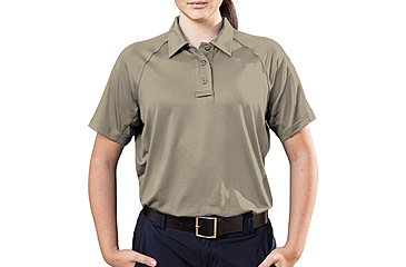 Image of Elbeco UFX Persist Short Sleeve Polo - Women's, Khaki, Large, KF4020KH+L