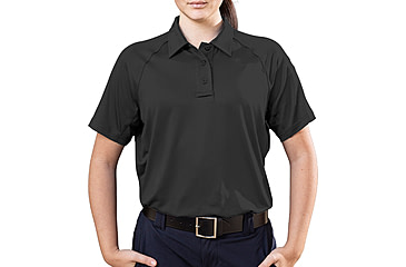 Image of Elbeco UFX Persist Short Sleeve Polo - Women's, Black, Small, KF4020BL+S