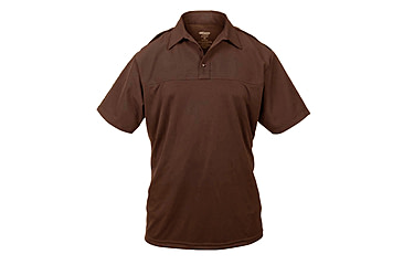 Image of Elbeco Mens Brown, Uv1 Undervest Short Sleeve Shirt - UVS122-2XL