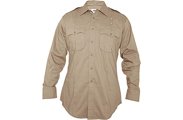 Image of Elbeco Reflex Wc Long Sleeve Shirt-mens-tan, Khaki - 4462-175-37