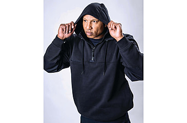 Image of Elbeco Shield Hooded Job Shirt-midnight Navy - 3734-3XL
