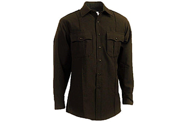 Image of Elbeco Textrop 2 Ls Shirt - Zippered, Brown - Z315N-15-37