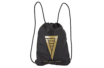 Image of Elite Survival Systems Elite Drawstring Cinch Pack, Black/Tan EDCP-T