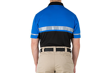 Image of First Tactical Bike Patrol Short Sleeve Polo - Mens, Hi-Vis Yellow, Large/Regular, 112516-730-L
