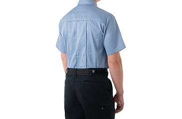 Image of First Tactical Cotton Station Short Sleeve Shirt - Mens, Medium Blue, Regular/2XL, 112008-781-XXL-R