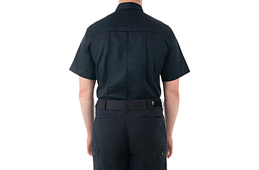 Image of First Tactical Cotton Station Short Sleeve Shirt - Mens, Midnight Blue, Regular/Medium, 112008-729-M-R