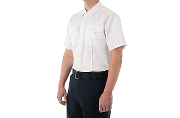 Image of First Tactical Cotton Station Short Sleeve Shirt - Mens, White, Regular/3XL, 112008-010-3XL-R