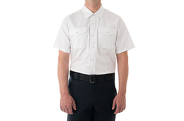 Image of First Tactical Cotton Station Short Sleeve Shirt - Mens, White, Regular/3XL, 112008-010-3XL-R