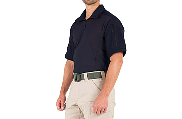 Image of First Tactical Defender Short Sleeve Shirt - Mens, Tall, Midnight Navy, Large, 112017-729-L-T