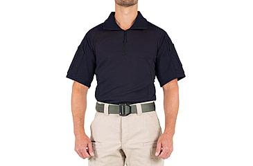 Image of First Tactical Defender Short Sleeve Shirt - Mens, Tall, Midnight Navy, Large, 112017-729-L-T