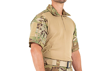 Image of First Tactical Defender Short Sleeve Shirt - Mens, Tall, Multi Camo, 2XL, 112017MC-922-XXL-T