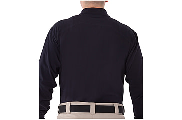 Image of First Tactical Mens Cotton L/S Polo w/Pen Pocket, Midnight Navy, Small 111502-729-S