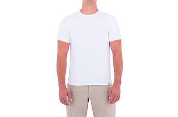 Image of First Tactical Mens Performance S/S Tshrt, White, Small 112503-010-S