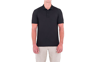 Image of First Tactical Mens Performance Ss Polo, Black, Small 112509-019-S