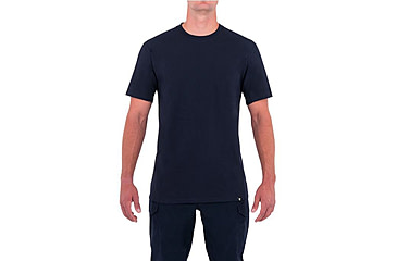 Image of First Tactical Mens Tactix Cotton S/S Tee, Midnight Navy, 2XL 112501-729-XXL
