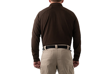 Image of First Tactical Performance Long Sleeve Polo - Mens, Kodiak Brown, Tall, 3X-Large, 111503-182-3XL-T