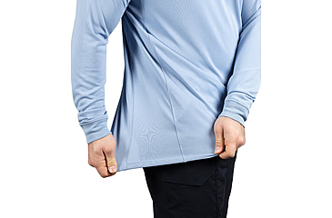 Image of First Tactical Performance Long Sleeve Polo - Mens, Medium Blue, Regular/3XL, 111503-781-3XL