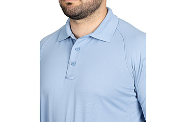Image of First Tactical Performance Long Sleeve Polo - Mens, Regular, Medium Blue, 6XL, 111503-781-6XL-R