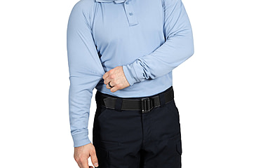 Image of First Tactical Performance Long Sleeve Polo - Mens, Regular, Medium Blue, 6XL, 111503-781-6XL-R