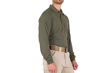 Image of First Tactical Performance Long Sleeve Polo - Mens, Regular, OD Green, 5XL, 111503-830-5XL-R