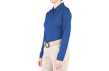 Image of First Tactical Performance Long Sleeve Polo - Womens, Academy Blue, Large, 121503-691-L