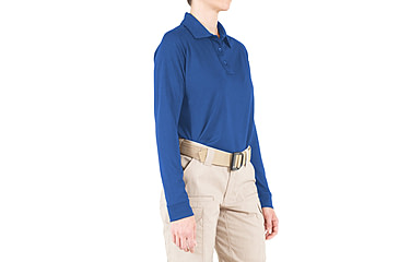 Image of First Tactical Performance Long Sleeve Polo - Womens, Academy Blue, 3XL, 121503-691-3XL