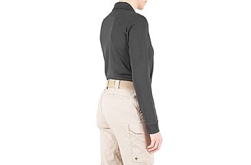 Image of First Tactical Performance Long Sleeve Polo - Womens, Asphalt, Extra Large, 121503-015-XL