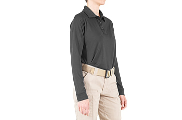 Image of First Tactical Performance Long Sleeve Polo - Womens, Asphalt, 3XL, 121503-015-3XL