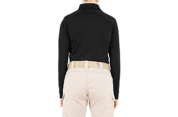 Image of First Tactical Performance Long Sleeve Polo - Womens, Black, Medium, 121503-019-M
