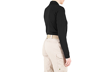 Image of First Tactical Performance Long Sleeve Polo - Womens, Black, Medium, 121503-019-M