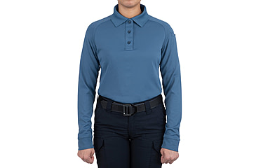 Image of First Tactical Performance Long Sleeve Polo - Womens, French Blue, 3XL, 121503-484-3XL