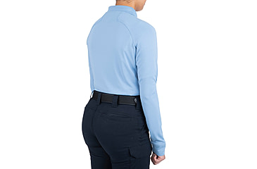 Image of First Tactical Performance Long Sleeve Polo - Womens, Medium Blue, Large, 121503-781-L