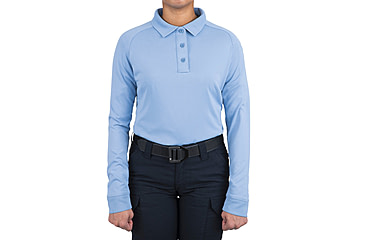 Image of First Tactical Performance Long Sleeve Polo - Womens, Medium Blue, 3XL, 121503-781-3XL