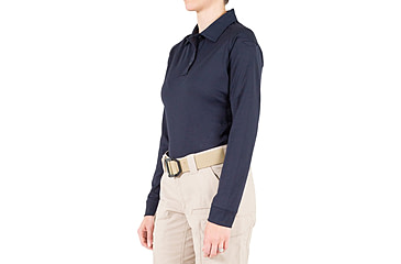 Image of First Tactical Performance Long Sleeve Polo - Womens, Midnight Navy, 3XL, 121503-729-3XL