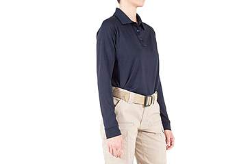 Image of First Tactical Performance Long Sleeve Polo - Womens, Midnight Navy, 3XL, 121503-729-3XL