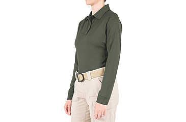 Image of First Tactical Performance Long Sleeve Polo - Womens, OD Green, 3XL, 121503-830-3XL