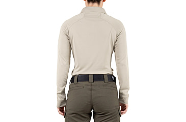 Image of First Tactical Performance Long Sleeve Polo - Womens, Silver Tan, 2XL, 121503-065-XXL