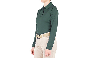 Image of First Tactical Performance Long Sleeve Polo - Womens, Spruce Green, 3XL, 121503-812-3XL