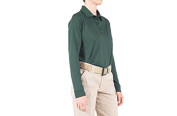 Image of First Tactical Performance Long Sleeve Polo - Womens, Spruce Green, 3XL, 121503-812-3XL
