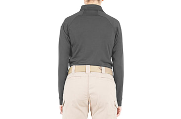 Image of First Tactical Performance Long Sleeve Polo - Womens, Wolf Grey, Extra Large, 121503-036-XL