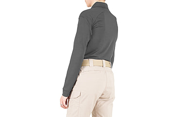 Image of First Tactical Performance Long Sleeve Polo - Womens, Wolf Grey, 3XL, 121503-036-3XL