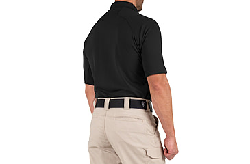 Image of First Tactical Performance Short Sleeve Polo - Mens, Black, Tall/2XL, 112509-019-XXL-T
