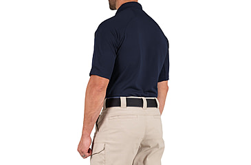 Image of First Tactical Performance Short Sleeve Polo - Mens, Midnight Blue, Tall/2XL, 112509-729-XXL-T