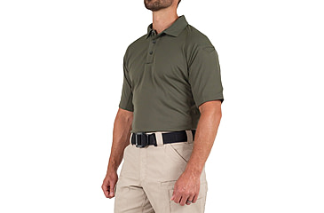 Image of First Tactical Performance Short Sleeve Polo - Mens, OD Green, Tall/2XL, 112509-830-XXL-T