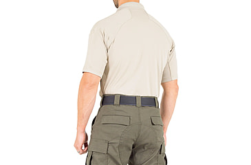 Image of First Tactical Performance Short Sleeve Polo - Mens, Silver Tan, Tall/2XL, 112509-065-XXL-T