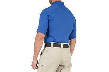 Image of First Tactical Performance Short Sleeve Polo - Mens, Tall, Academy Blue, 5XL, 112509-691-5XL-T