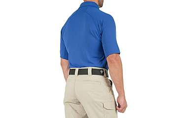 Image of First Tactical Performance Short Sleeve Polo - Mens, Tall, Academy Blue, 5XL, 112509-691-5XL-T