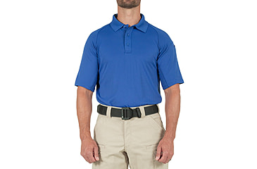 Image of First Tactical Performance Short Sleeve Polo - Mens, Tall, Academy Blue, 5XL, 112509-691-5XL-T