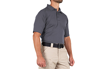 Image of First Tactical Performance Short Sleeve Polo - Mens, Tall, Asphalt, 5XL, 112509-015-5XL-T